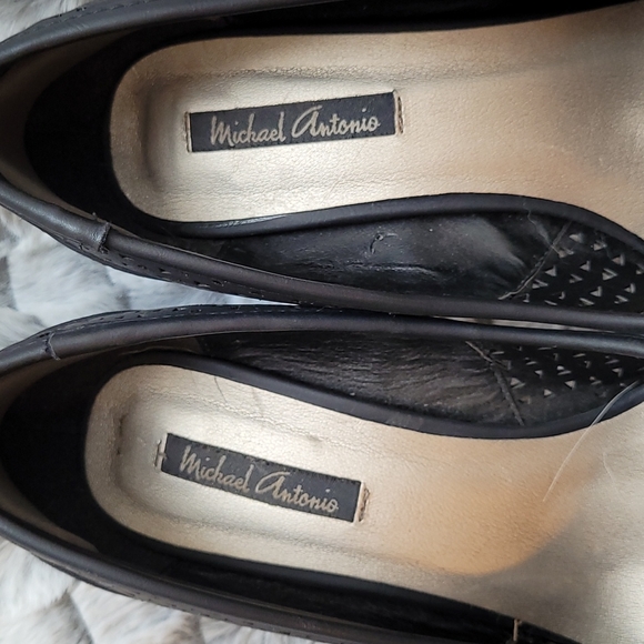 Black Heeled Shoes Michael Antonio Size 6 - Picture 7 of 7